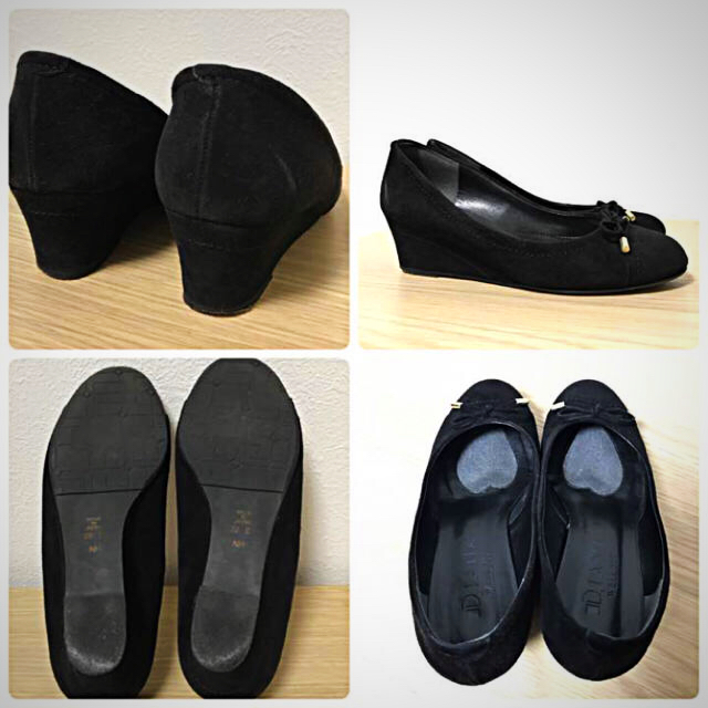 DIANA(ダイアナ)のDIANA スエードウェッジパンプス レディースの靴/シューズ(ハイヒール/パンプス)の商品写真