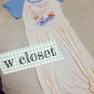 ダブルクローゼット(w closet)のw closet マキシワンピ(ロングワンピース/マキシワンピース)