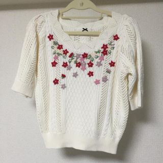 シュープリームララ(Supreme.La.La.)のシュープリームララ 刺繍 トップス(カットソー(半袖/袖なし))