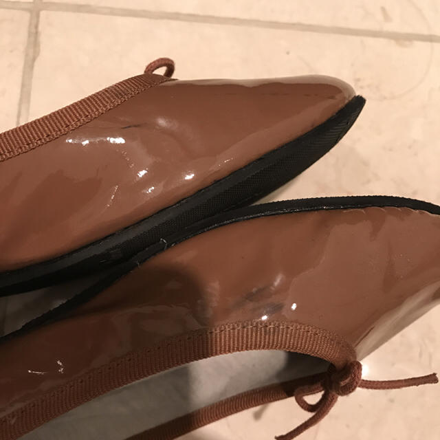 repetto(レペット)のレペット 正規品 汚れあり キャメル バレーシューズ レディースの靴/シューズ(バレエシューズ)の商品写真