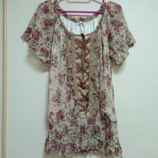 アクシーズファム(axes femme)のaxes♡総レース花柄チュニック(チュニック)