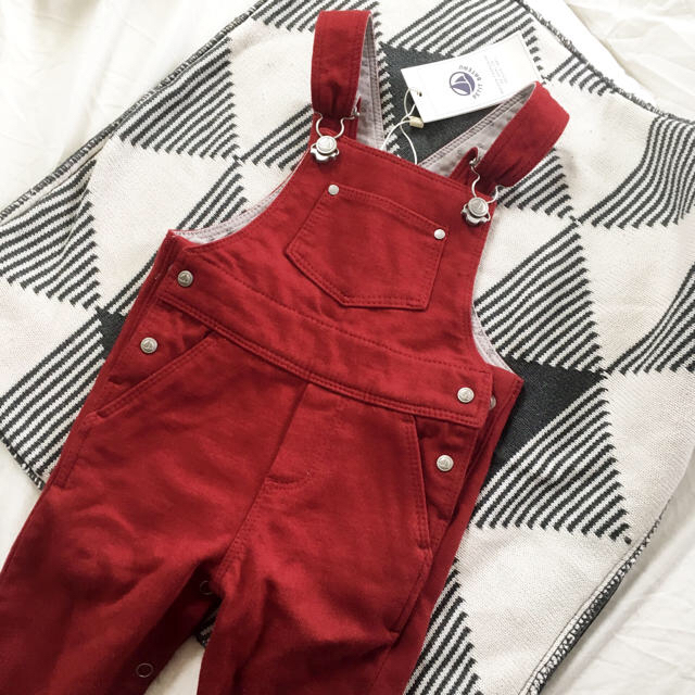 PETIT BATEAU(プチバトー)の【新品・未使用】プチバトー サロペット キッズ/ベビー/マタニティのベビー服(~85cm)(ロンパース)の商品写真