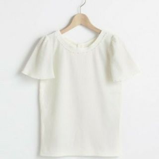 マジェスティックレゴン(MAJESTIC LEGON)のマジェスティックレゴン　フレア半袖T ホワイト(Tシャツ(半袖/袖なし))