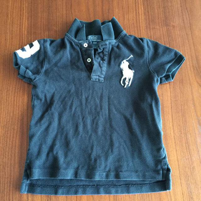 Ralph Lauren(ラルフローレン)のラルフローレン ビッグポロT 3T 黒 キッズ/ベビー/マタニティのキッズ服男の子用(90cm~)(Tシャツ/カットソー)の商品写真