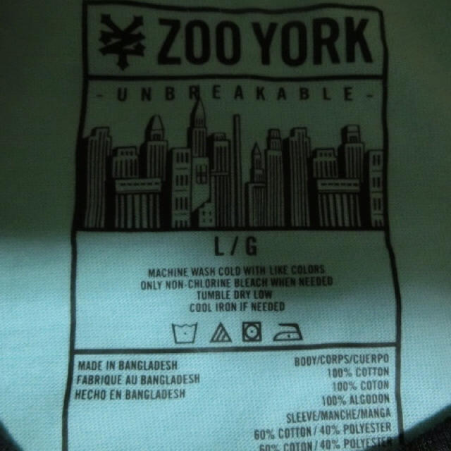 ZOO YORK(ズーヨーク)のアメカジ【ZOOYORK】 ロゴプリント ロングブT US L メンズのトップス(Tシャツ/カットソー(七分/長袖))の商品写真
