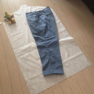 メンズビギ(MEN'S BIGI)のメンズビギ☆七分パンツ☆一回一時間着用のみ☆ブルー☆Mサイズ(チノパン)