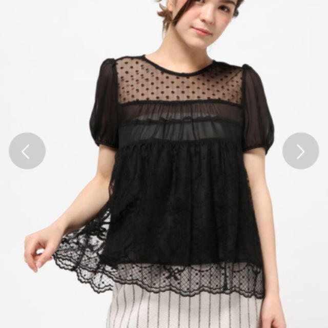 franche lippee(フランシュリッペ)の新品フランシュリッペうさぎとねこのちゅちゅブラウス レディースのトップス(シャツ/ブラウス(半袖/袖なし))の商品写真