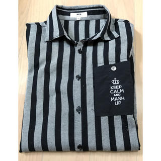 ワスク(WASK)の秋冬物販売開始★WASK ストライプ前ボタンシャツ(Tシャツ/カットソー)