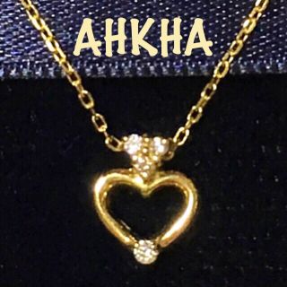 アーカー(AHKAH)のアーカー♥︎2014 Xmas限定商品♥︎K18ウィスパーハートダイヤネックレス(ネックレス)