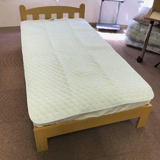 【蔵出し品】さらりとした肌触りの敷きパッド 100×205cm（イトーヨーカ堂）(シーツ/カバー)