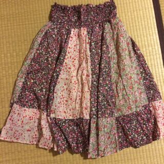 花柄ロングスカート(ロングスカート)