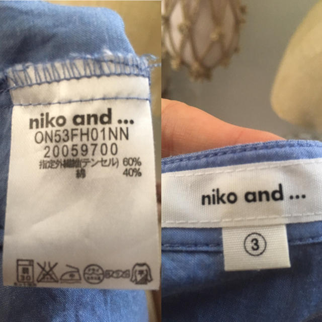 niko and...(ニコアンド)のnico and… ニコアンド シャツワンピース レディースのワンピース(ひざ丈ワンピース)の商品写真