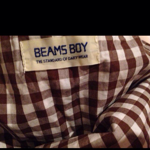 BEAMS BOY(ビームスボーイ)の古着❇︎ギンガムトップス レディースのトップス(Tシャツ(半袖/袖なし))の商品写真