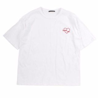 スピンズ(SPINNS)の新品★SPINNSスピンズ★無地シンプルワンポイント刺繍リンガーTシャツ★F(Tシャツ(半袖/袖なし))