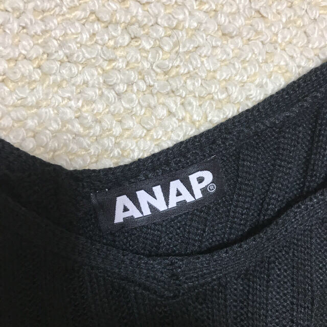 ANAP(アナップ)の【美品】ANAP ブラックニット キャミワンピ レディースのワンピース(ロングワンピース/マキシワンピース)の商品写真