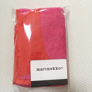 マリメッコ(marimekko)のマリメッコ ゲストタオル ピンク(タオル/バス用品)