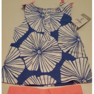 カーターズ(carter's)のカーターズ☆新品！夏物上下set☆12M★75-80(Ｔシャツ)