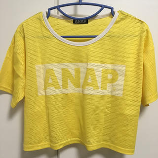 アナップ(ANAP)のANAP メッシュ Tシャツ 黄色(Tシャツ(半袖/袖なし))