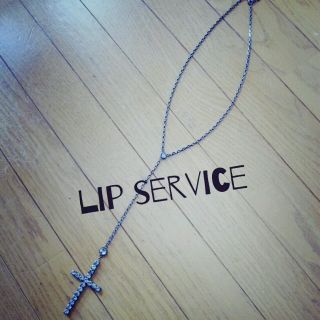 リップサービス(LIP SERVICE)のlip service クロスロザリオ(ネックレス)