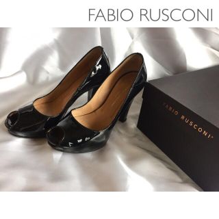 ファビオルスコーニ(FABIO RUSCONI)の◆美品♪◆FABIO RUSCONI◆ エナメルヒールサンダル ◆size23(サンダル)