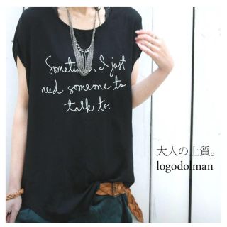 アンティカ(antiqua)のantiqua ロゴＴシャツ ブラック ゆりっぺ7465様専用ページ(Tシャツ(半袖/袖なし))