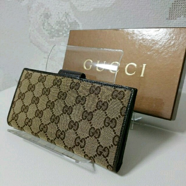 Gucci(グッチ)の★GUCCI★グッチ★二つ折り 長財布 GGキャンバス 財布 メンズのファッション小物(長財布)の商品写真