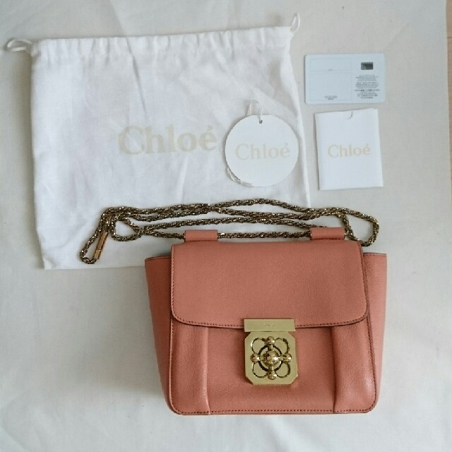 Chloe エルシー ショルダーバッグ  ピンクベージュ