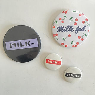 ミルクフェド(MILKFED.)の♡MILKFED.♡缶バッチ(日用品/生活雑貨)
