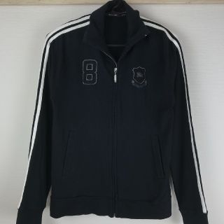 バーバリー(BURBERRY)の美品 BURBERRY BLACK LABEL 長袖ジップアップスウェット 2(スウェット)