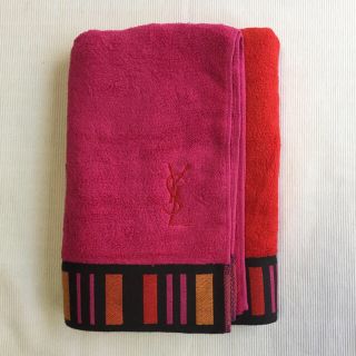 サンローラン(Saint Laurent)の★pink様専用★【bath】未使用 イブサンローラン バスタオル(タオル/バス用品)