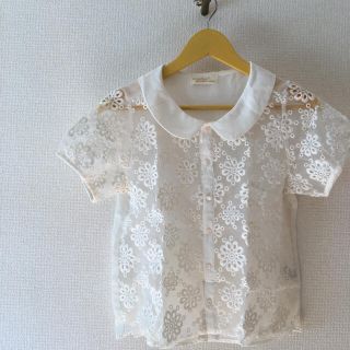 ダブルクローゼット(w closet)のレースブラウス(シャツ/ブラウス(半袖/袖なし))