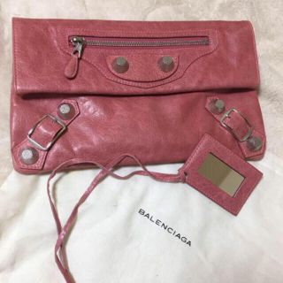 バレンシアガバッグ(BALENCIAGA BAG)のぴっちゃん専用  バレンシアガ クラッチバッグ ジャイアント ピンク(クラッチバッグ)