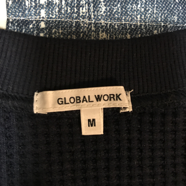 GLOBAL WORK(グローバルワーク)のワッフルVネックプルオーバー GLOBAL WORK 新品未使用  レディースのトップス(Tシャツ(長袖/七分))の商品写真