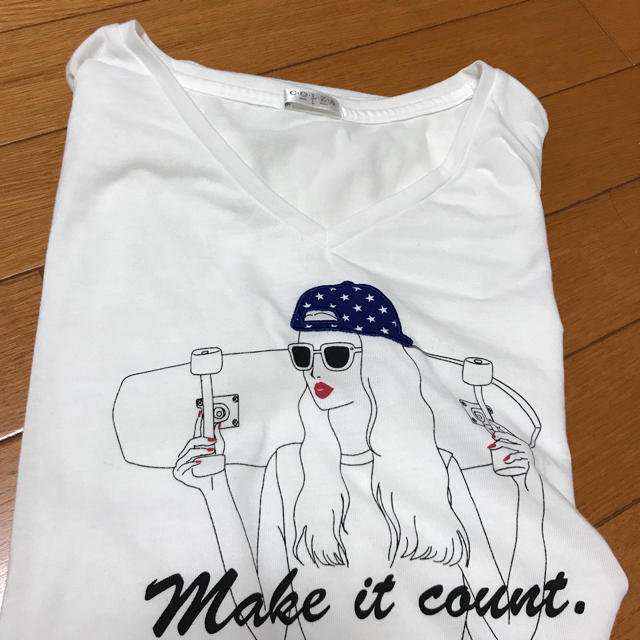 HONEYS(ハニーズ)のアメリカ女子風Tシャツ レディースのトップス(Tシャツ(半袖/袖なし))の商品写真