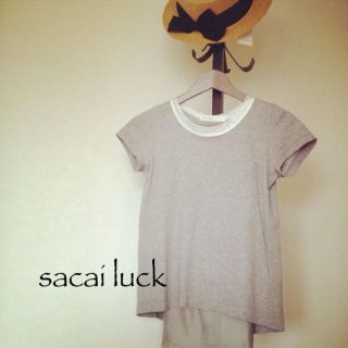 サカイラック(sacai luck)のsacai luck バック切替Tシャツ(Tシャツ(半袖/袖なし))