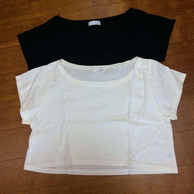 ショート丈Tシャツ＊ レディースのトップス(Tシャツ(半袖/袖なし))の商品写真