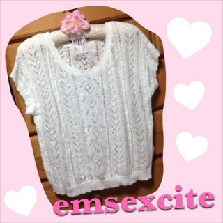 エムズエキサイト(EMSEXCITE)のエムズ♡サマーニット(Tシャツ(半袖/袖なし))