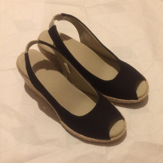 MUJI (無印良品)(ムジルシリョウヒン)のMUJI エスパドリーユサンダル 黒 レディースの靴/シューズ(サンダル)の商品写真