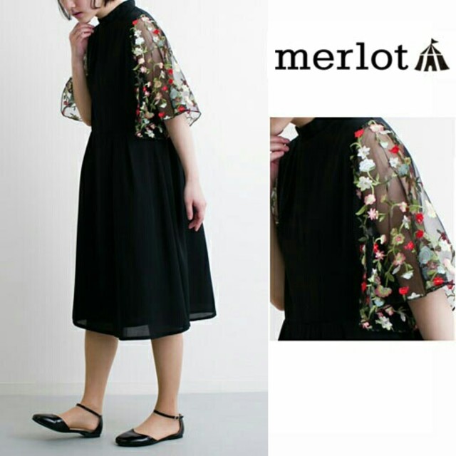 merlot(メルロー)の人気商品♡メルロー フォーマルワンピース ドレス レディースのフォーマル/ドレス(ミディアムドレス)の商品写真