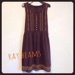 ビームス(BEAMS)のRAY BEAMS  刺繍ワンピース(ひざ丈ワンピース)