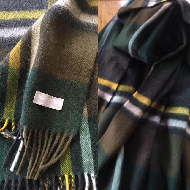 UNITED ARROWS - グリーンカーキ カシミア大判ストール 美品