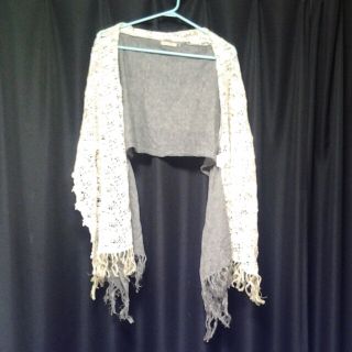 ダブルクローゼット(w closet)のジレ　ストール　花柄tops(ベスト/ジレ)