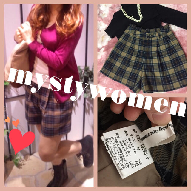 mysty woman(ミスティウーマン)のショートパンツ♡チェック♡ レディースのパンツ(ショートパンツ)の商品写真