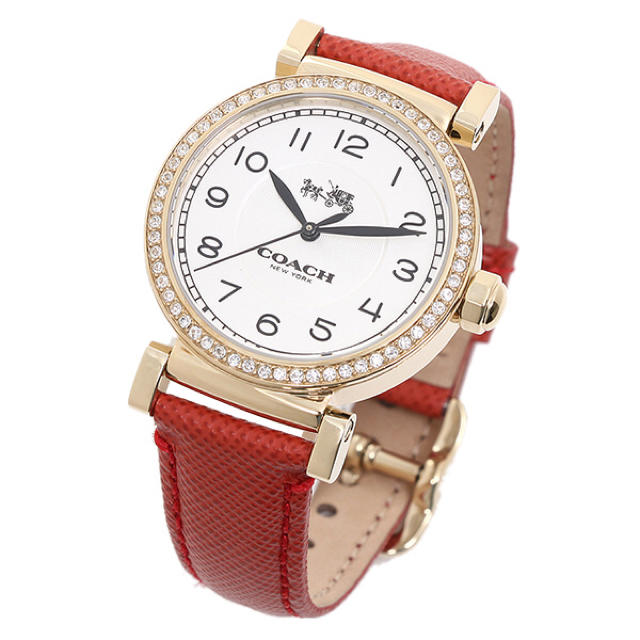COACH(コーチ)の【数量限定】COACH 腕時計 レディース 14502400 赤 レザー レディースのファッション小物(腕時計)の商品写真