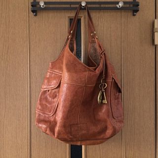 フォッシル(FOSSIL)のFOSSIL ビンテージ レザー バッグ(ハンドバッグ)