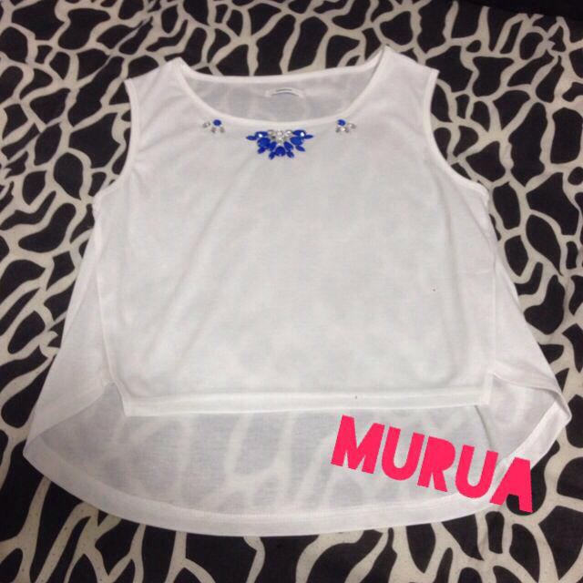 MURUA(ムルーア)のMURUA♡ビジュータンク♡ レディースのトップス(タンクトップ)の商品写真