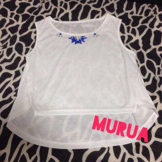 ムルーア(MURUA)のMURUA♡ビジュータンク♡(タンクトップ)