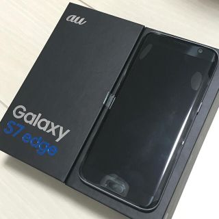 サムスン(SAMSUNG)のSIMフリー 判定○ GALAXYS7 edge SCV33 ブラック(スマートフォン本体)