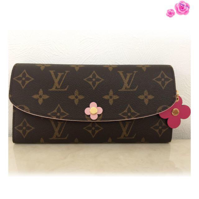 LOUIS VUITTON(ルイヴィトン)の【大幅値下げ!】　完売続出　ルイヴィトン★お花　長財布　ポルトフォイユ・エミリー レディースのファッション小物(財布)の商品写真