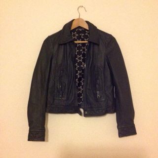 マウジー(moussy)のmoussy♡ラム革ジャケット(ライダースジャケット)